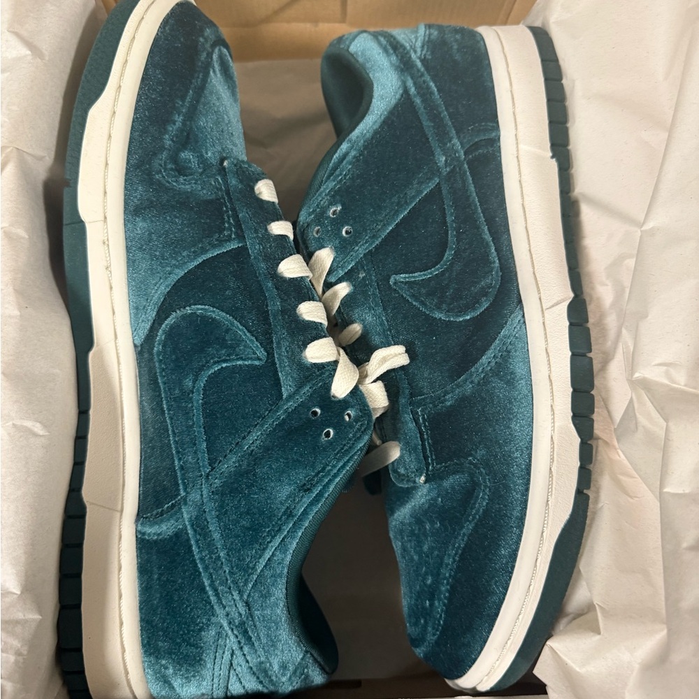 Nike Women's Teal Velvet Sneakers
